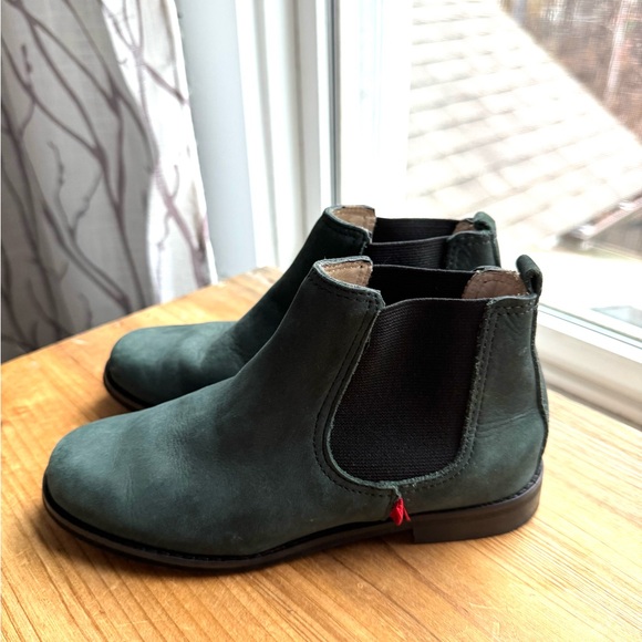 Marc Joseph New York Kids Webster Bootie Green Nubuck Leather Size 12.5 - Picture 3 of 8